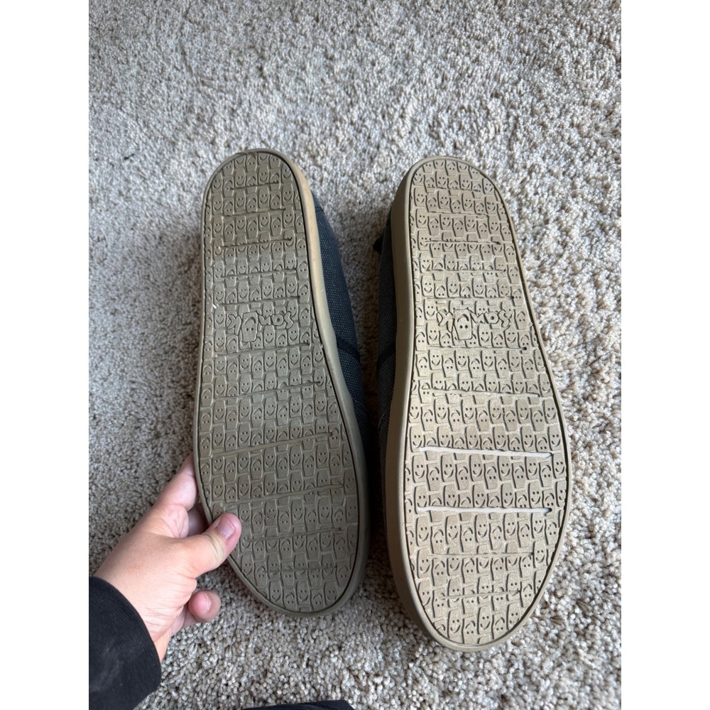 Sanuk Vagabond Mens Charcoal Grey Canvas Slip On Sidewalk Surfer Shoes Size 14 - Picture 7 of 8